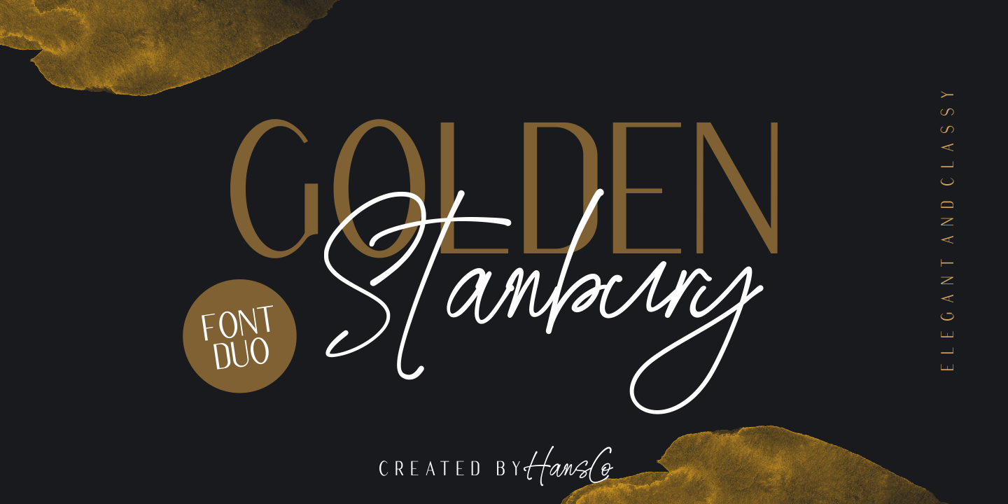 Czcionka Golden Stanbury